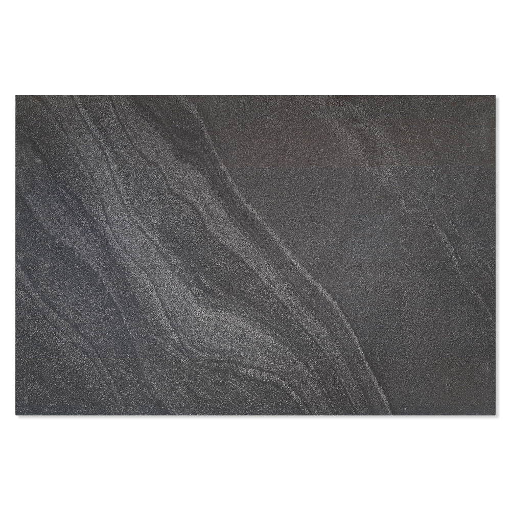 Gulvflis Esla Svart Modular Matt 66x132 cm